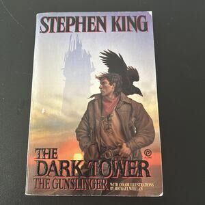 THE DARK TOWER GUNSLINGER PAPERBACK BOOK 1988 1ST PRINT COLOR PHOTOS